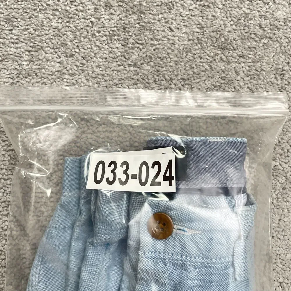 J.Crew Club Chino Shorts Mens Size 31 Blue Cotton Flat Front 11 Inch Casual